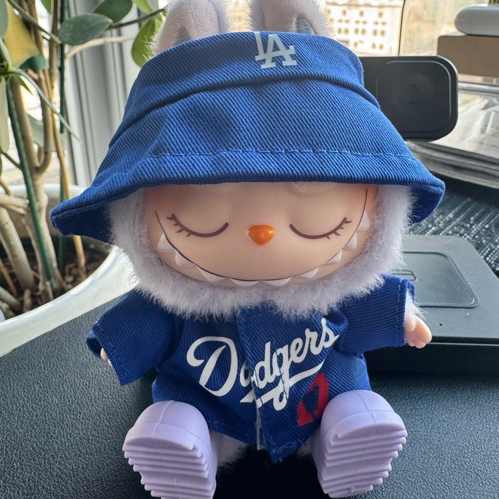 Blue and Purple Kids Toy with Hat